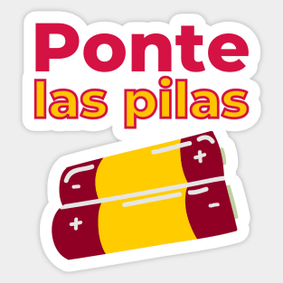 Ponte las pilas Sticker